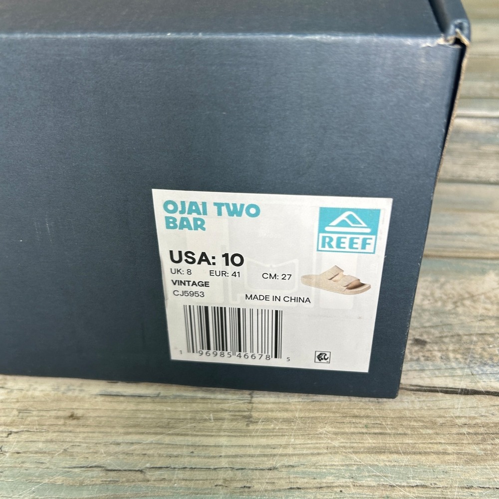 Reef Ojai Two Bar Comfort Sandals Slides Womens Size 10 CJ5953 - Picture 2 of 5